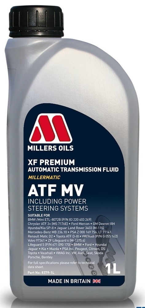 Millers Oils XF Premium ATF MV Automatic Transmission Fluid, 1 Litre