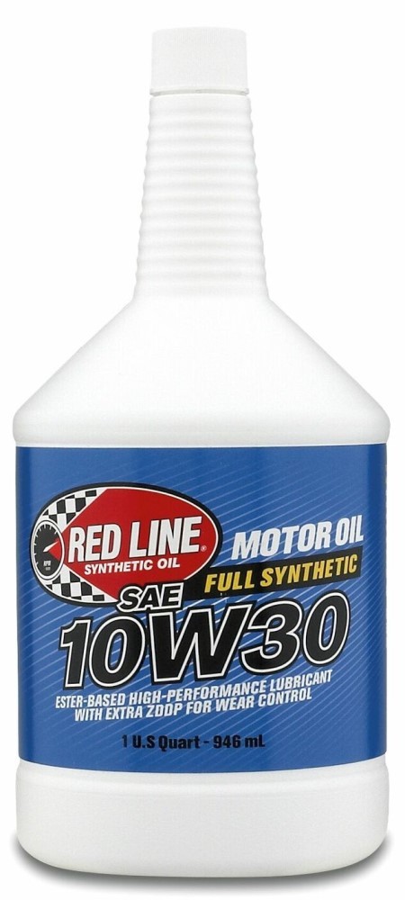 Red Line 10W30 A3 B3/B4 Ester Based High Performance Engine Oil with extra ZDDP, 1 US Quart (946 ml)