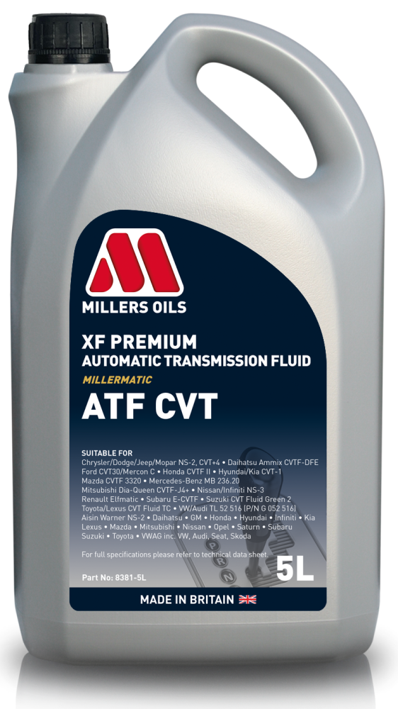 Millers Oils XF Premium ATF CVT Automatic Transmission Fluid, 5 Litres