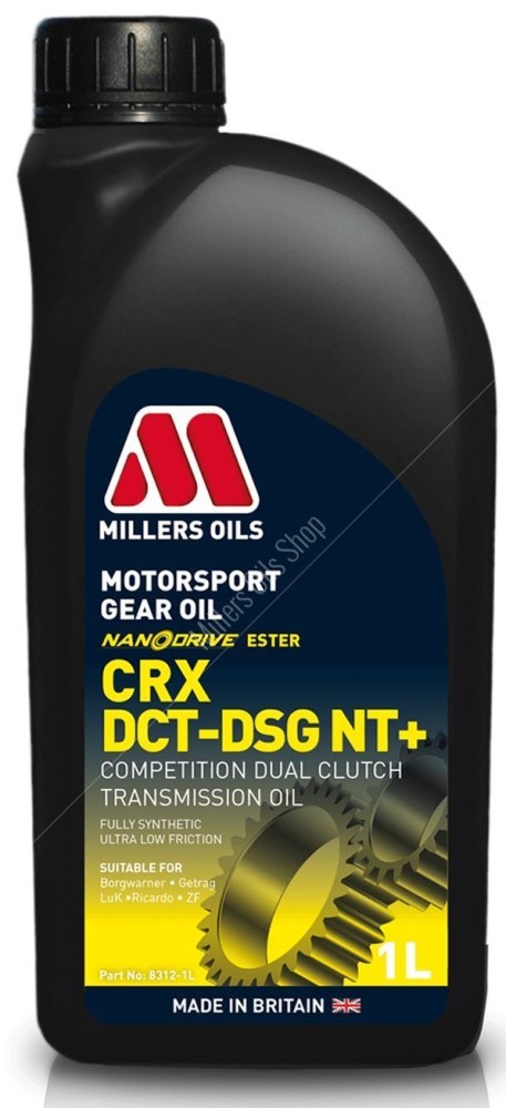 Millers Oils Motorsport CRX DCT-DSG NT+ Triple Ester Fully Synthetic Gear Oil, 1 Litre