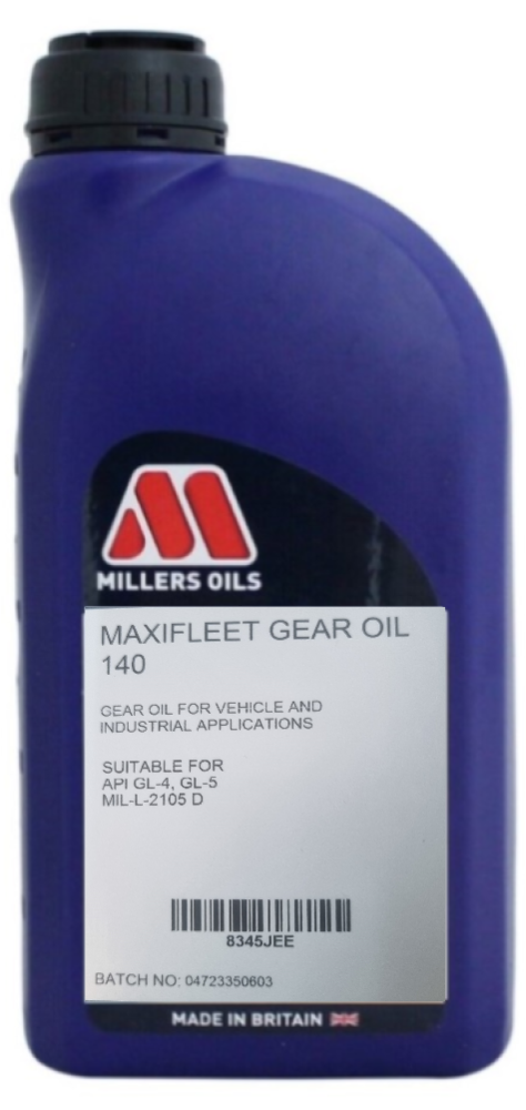 Millers Oils Maxifleet SAE 140 GL4 GL5 Gear Oil, 1 Litre