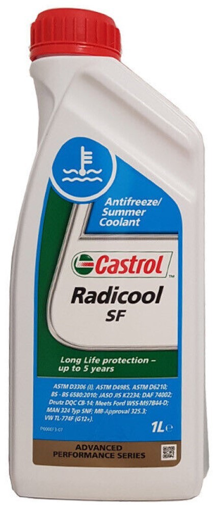 Castrol Radicool SF, 5 Year Concentrate Coolant Anti Freeze, 1 Litre